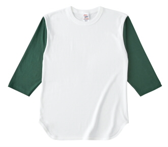 オープンエンド 3/4スリーブ　ベースボールTシャツ